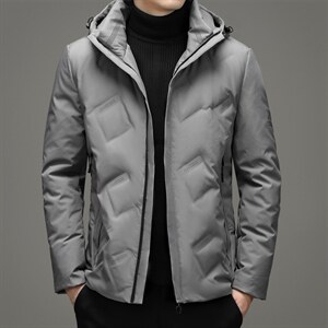 棉衣男士外套秋冬短款厚款棉袄冬装连帽羽绒棉服SNNYR20702-P195图片