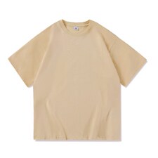 白底带影2022色夏季流行宽松大码情侣纯色短袖T恤A158-DXT01，男装T恤，电商A158