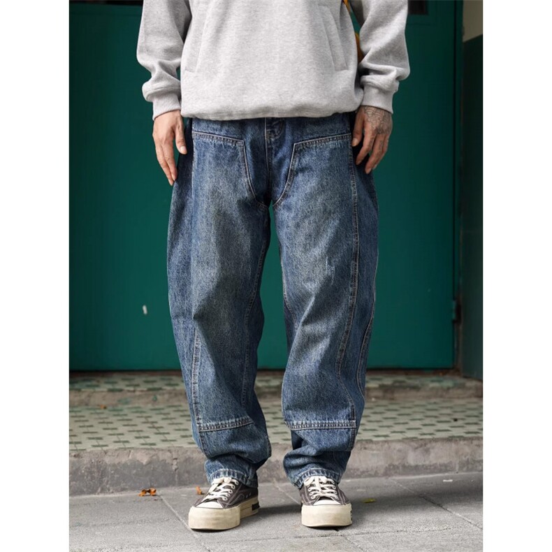 1506-1/KG6281/P51休闲青年痞帅怀旧复古直筒牛仔裤男春秋款潮流,男装牛仔裤,星座1506-1