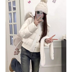 藏青色小个子短款棉服女冬季新款棉衣加厚棉袄夹棉外套M206，男装棉衣，星座1116A（原606A-3）