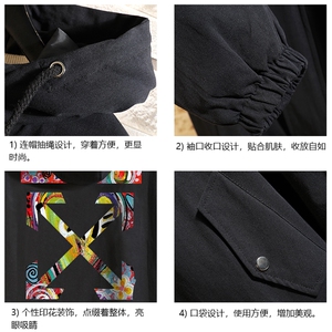 JK41169-P85 加棉款-P115  纯棉连帽夹克男士大码工装夹克男 砖墙图片