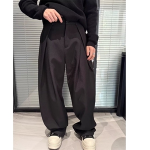 春季新款立体剪裁褶皱西裤设计感宽松直筒休闲裤1008-LX0255-P46图片