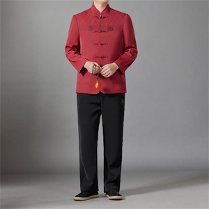 BA5802T春秋唐装喜庆盘扣套装主推民族服装唐装P170图片