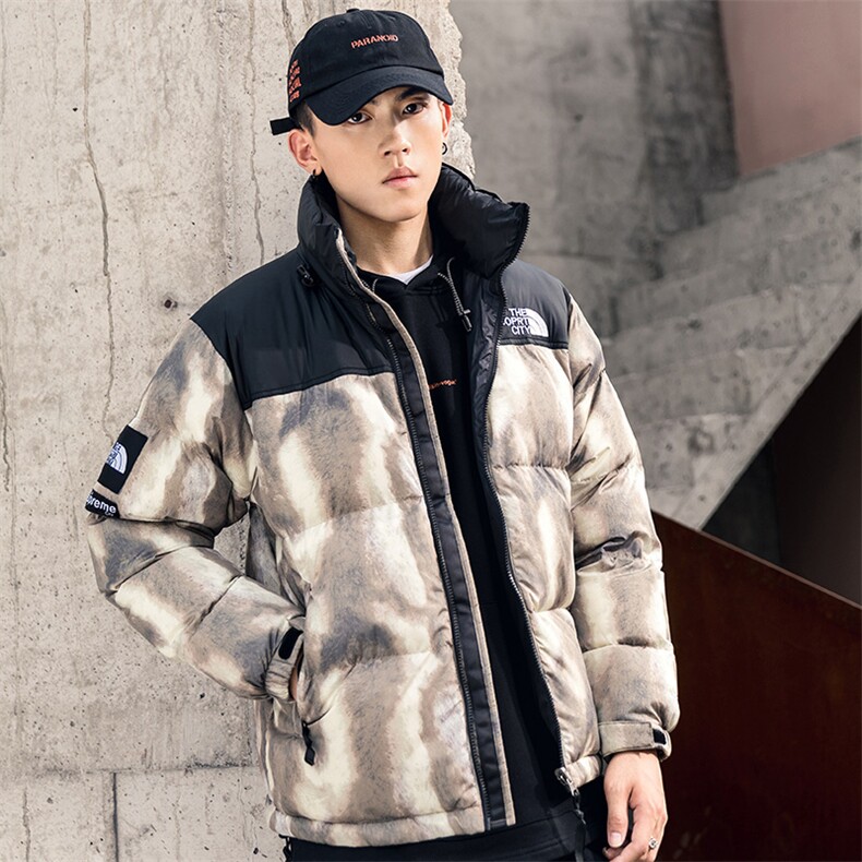 拼款2020冬装潮牌迷彩连帽棉衣男潮流百搭外套A438-823,男装棉衣,电商A438