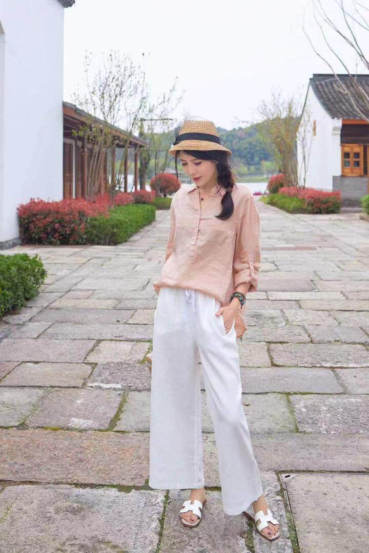 纯苎连衣裙小衫裤子裙子衬衣 时尚风 风淑女风休闲风，女装连衣裙，川哲