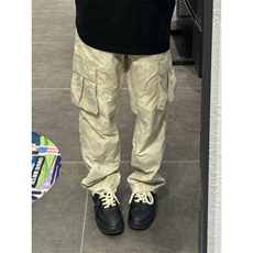 【有货】杏色扎染大口袋速干工装裤美式高街裤子宽松G73LL-特P48，男装工装外套，星座1007（原301D）