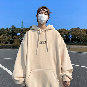 抖音得物供货 可提供视频 春装重磅美式宽松连帽卫衣DL2405图片