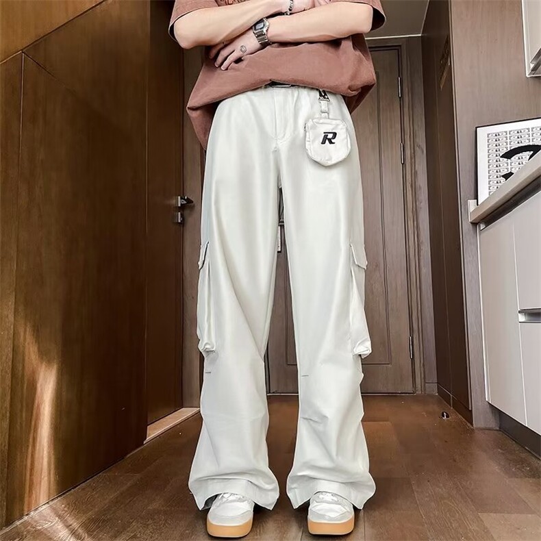 美式高街工装裤男款夏季潮牌户外冲锋裤直筒休闲长裤子K5211-P49,男装休闲裤,星座412-2