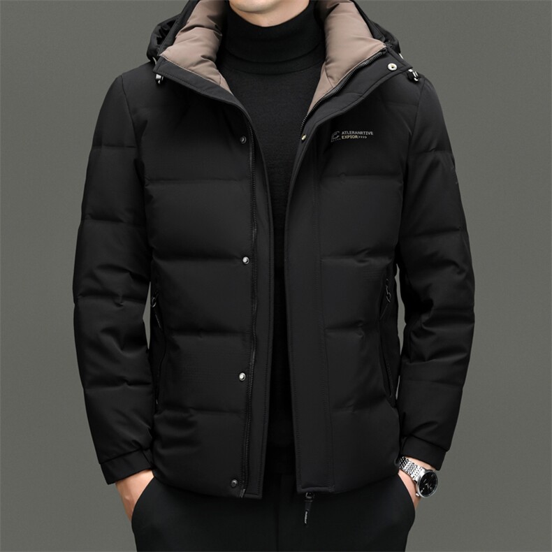 BN23609钱塘2020-2商务百搭冬季厚款中年男士90鸭绒羽绒服P240,男装羽绒服,钱塘207-2
