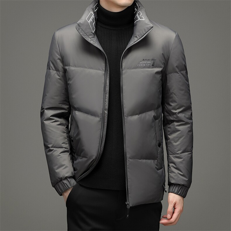 冬季新款羽绒服男士鸭绒立领商务休闲保暖外套男装SNDAF3320-P250,男装羽绒服,电商B212（原钱塘6029）