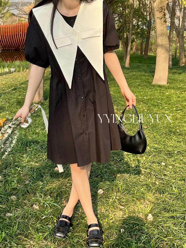 夏季华夫格披肩两件套裙，其它，迎盈柳韵