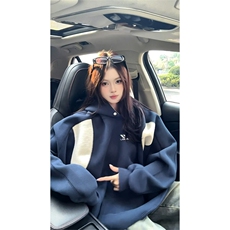 26春秋辑明线拼接连帽卫衣WY3907常规P65控88，男装卫衣，电商B208