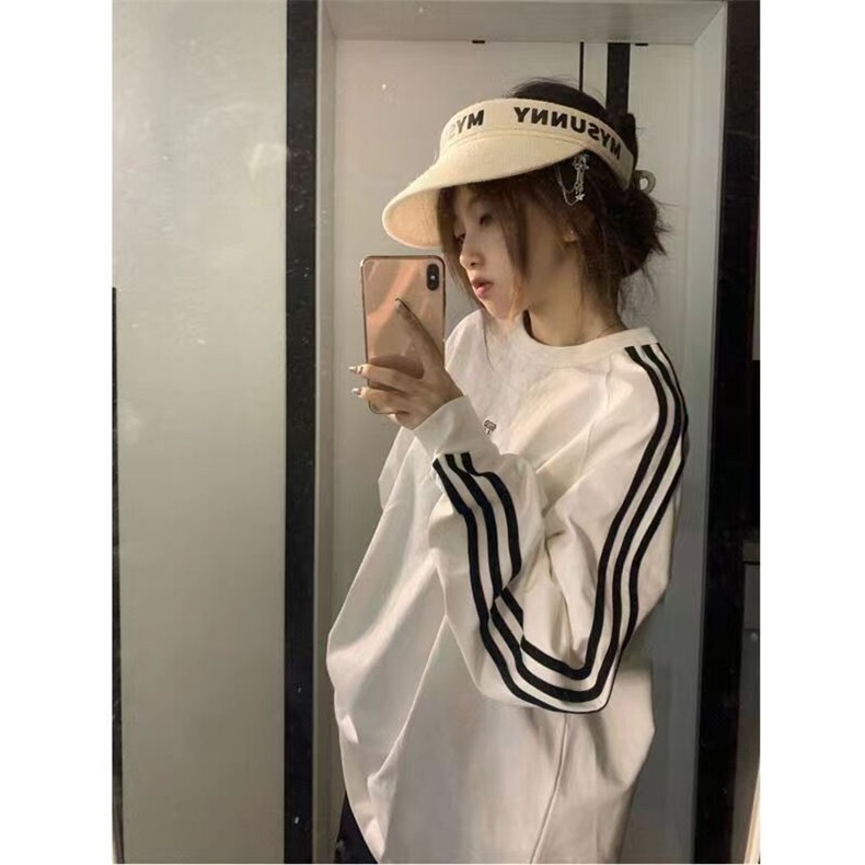 新款后包领不起球配棉螺口仿棉华棉复合薄款卫衣女圆领字母刺绣,男装卫衣,星座506A