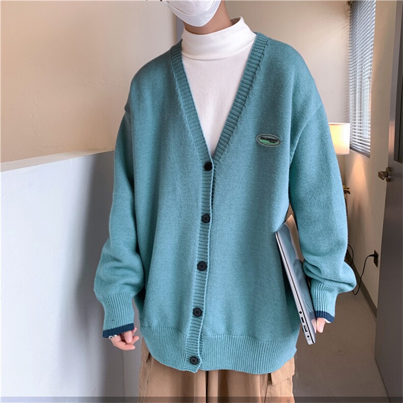 针织开衫男春秋毛衣外套新款2021外穿宽松v领线衣M260-P43,男装针织衫/毛衣,星座512-4