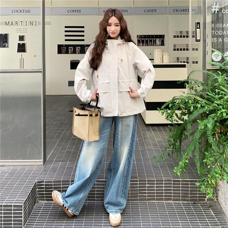 现货现货！！2025女装秋季新款休闲时尚风衣外套2553-P140-K210,女装短外套,2C306