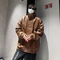 春季新款时尚皮夹克外套LW75P80，男装夹克，星座1116-2