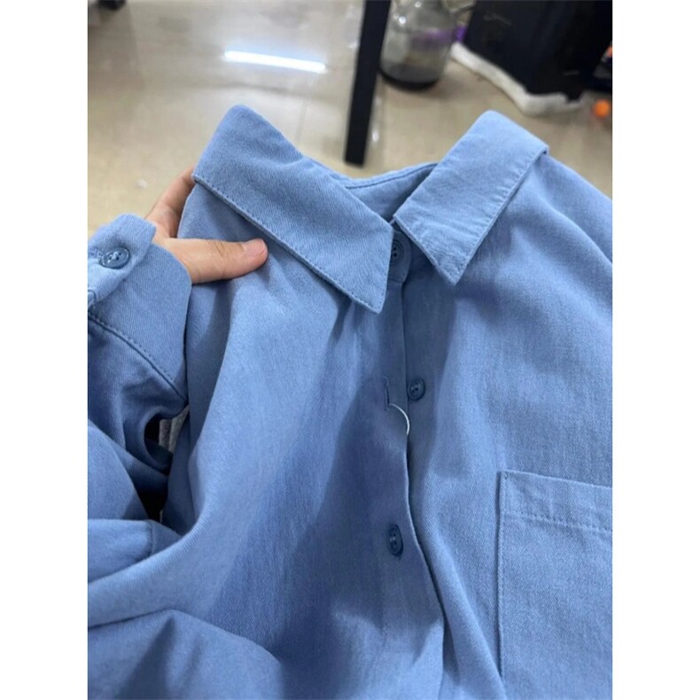 水洗纯棉小清新宽松百搭衬衫ZC999-P36,男装衬衫,星座313A(原308A-2)