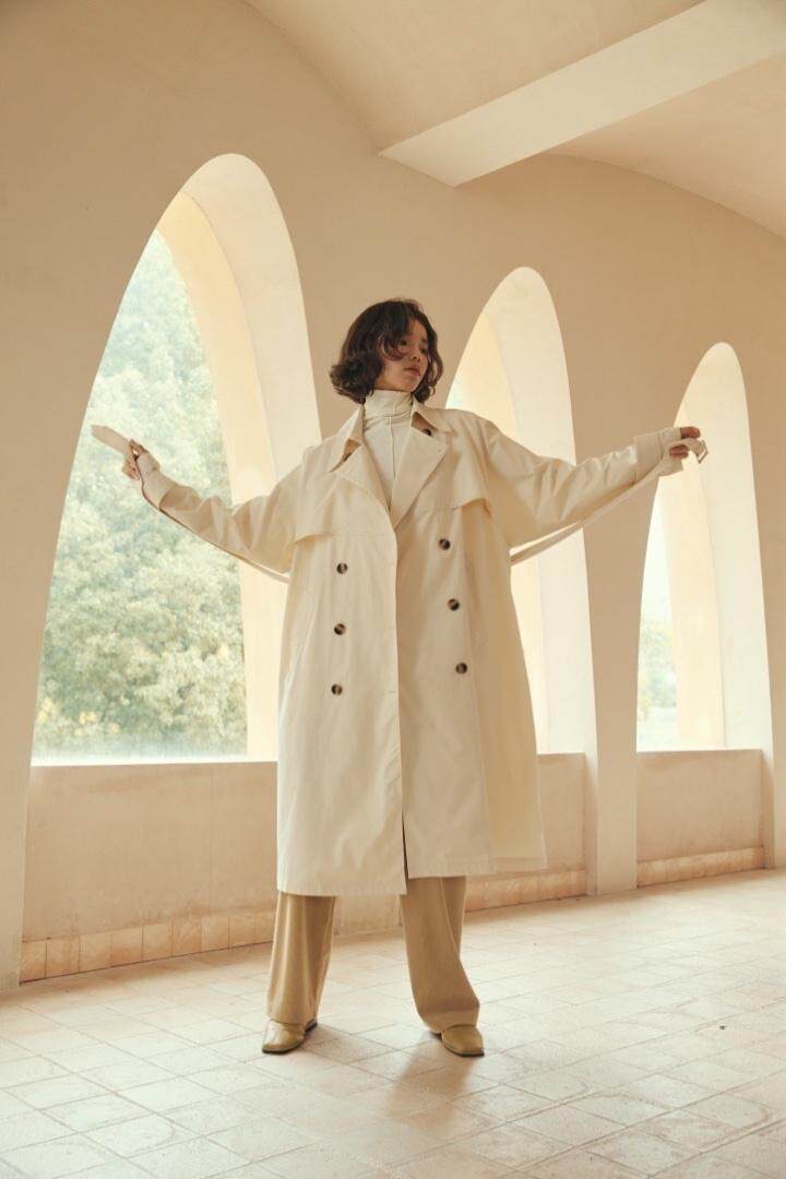 现货，韩版宽松风衣，女装风衣，DINGOIN 定芹