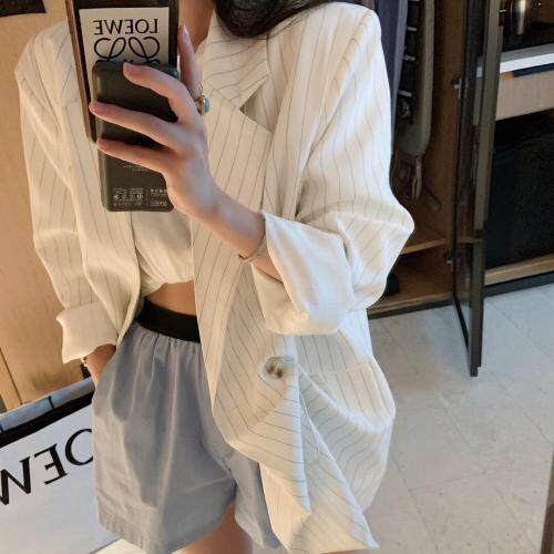 7932条纹西装，女装西装，XTZ style