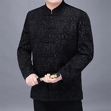 DH005-2023钱塘2020-2新款男士时尚休闲风唐装上衣高品质P173，男装民族服装，钱塘207-2