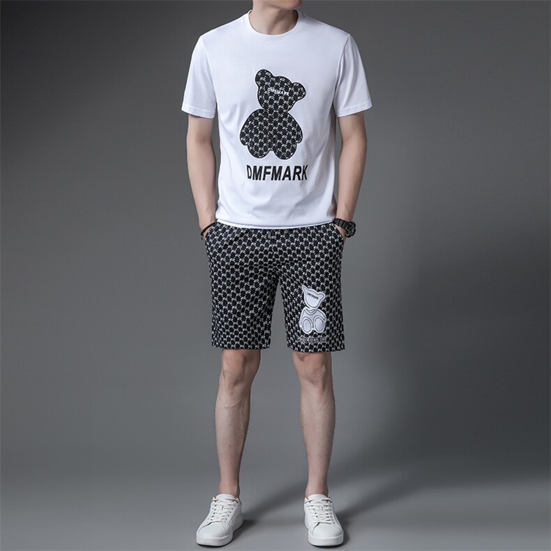 C519709钱塘2020-2夏季直播精品主推男士套装潮流P120,男装休闲套装,钱塘207-2