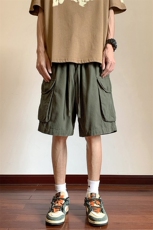 高品质纯棉重磅工装短裤男立体腰包边包条抖音直播HH01-P45，男装休闲裤，电商B367