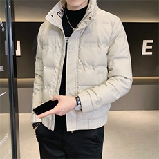 男羽绒服PU皮外套2025冬款店主风白鸭绒保暖上衣B317/PY501/P155，男装羽绒服，电商B317