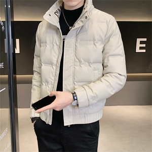 男羽绒服PU皮外套2025冬款店主风白鸭绒保暖上衣B317/PY501/P155图片