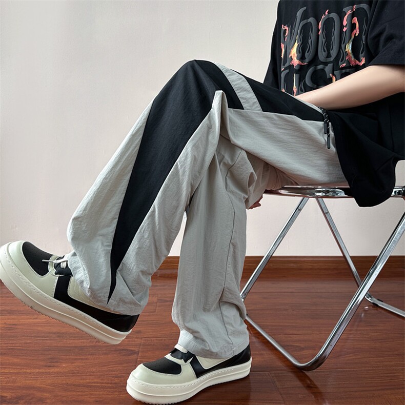 XZ616夏季薄款速干裤撞色拼接设计感长裤TY1005M-5XL特P35控68,男装休闲裤,星座512A（原616）