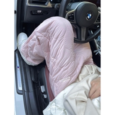 重磅冬季加棉防水拼接羊羔绒棉裤男女款纯色菱格刺绣夹棉保暖裤子，男装棉裤，星座506A