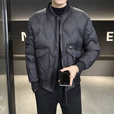 2025冬季新款店主风棒球领休闲高级感羽绒服外套男YR58153-P155，男装羽绒服，电商A413