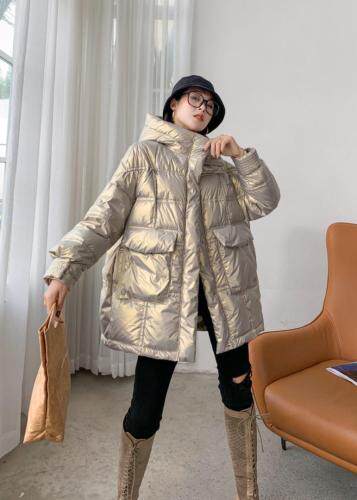 近版羽绒大衣，女装，笛蝶