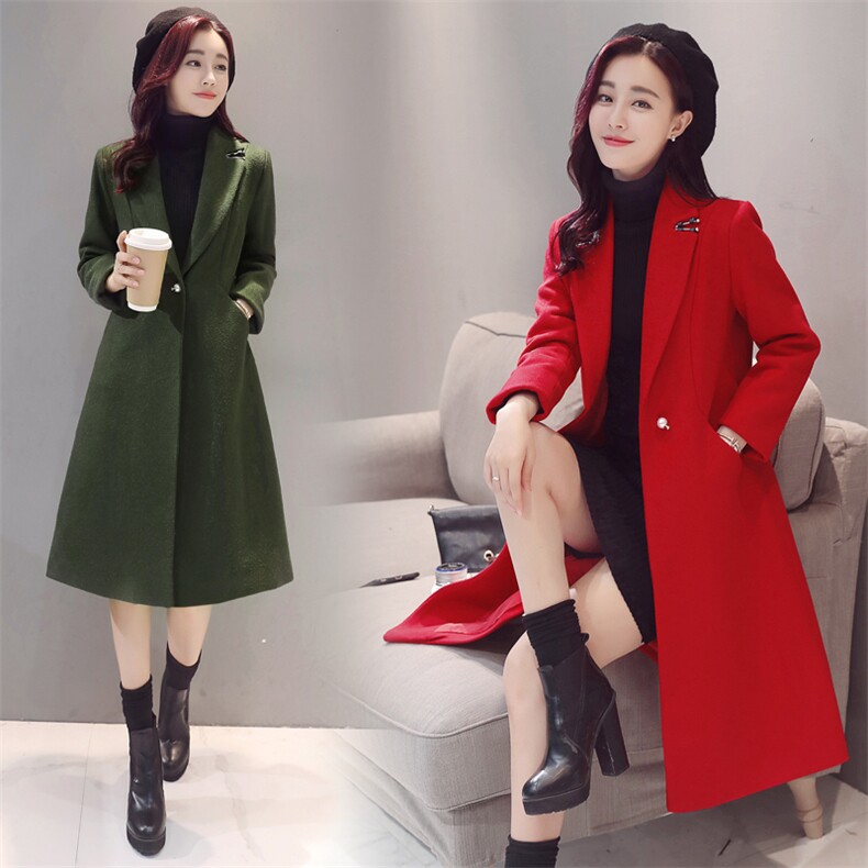 毛呢外套时尚潮流简约百搭韩版气质修身显瘦2020年冬季，女装毛呢外套，冬木谷雨
