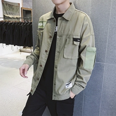2021春装新款男士工装夹克衣服休闲日系宽松棉外套DS335TP80，男装夹克，电商A102