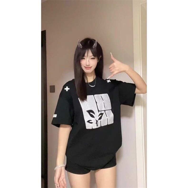 万针全刺绣工艺高品质260克纯棉双纱美式高街宽松短袖T恤特P33,男装T恤,电商A486-1