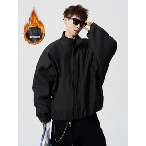 现货 自家工厂 美式弯刀休闲夹克加棉加厚保暖JK169JM/P98图片