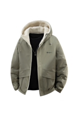 立体冬季外套加绒加绒两面穿夹克连帽保暖派克服A436-JK2536-P80，男装夹克，电商A436