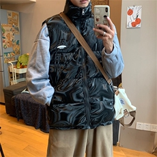特P60控118冬季棉服马甲男港风宽松棉衣无袖外套MJM263，男装棉衣，电商B370
