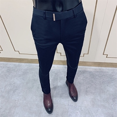 春季西裤男修身直筒高级感商务休闲裤男士裤长裤615—P55，男装西裤，电商B368
