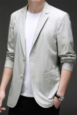 YY-A8835男式2023新款男式薄款防晒西服外套单西休闲小西装P145，男装西服，电商B360