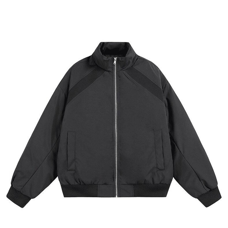 高品质春装新款老钱风美式高街解构立领棒球服飞行夹克潮休闲外套,男装夹克,电商A486