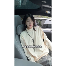 280克保暖德绒打底衫半高领纯色卫衣叠穿T恤女HD1318-TP13不，男装T恤，电商A102