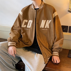 2026秋冬新款棒球服灯芯绒飞行员夹克外套男JK911-P80-控118图片