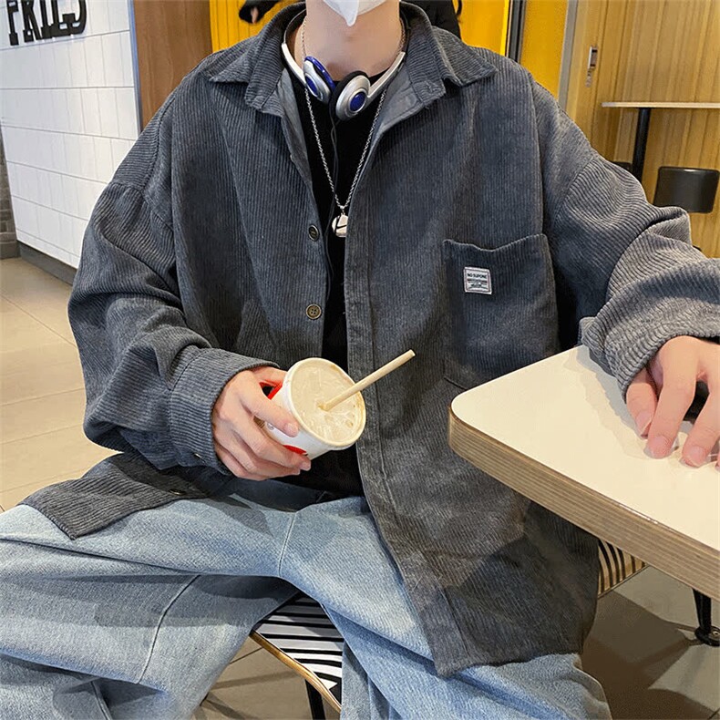 长袖衬衫外套男春秋季薄款2024新款衬衣港风休闲上衣服C73/P35,男装衬衫,星座506