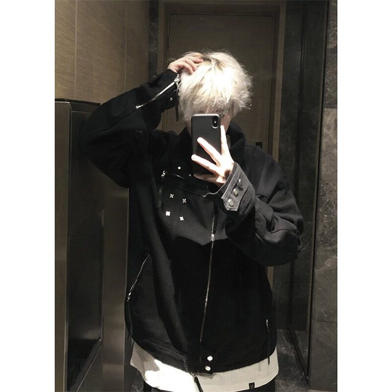 DJK8326-P85美式高街外套男春秋季设计感潮牌翻领夹克-网图现货,男装夹克,星座603-2