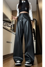 女模图《现货S-5XL主推皮裤》PU皮休闲裤NB2588-P60，男装休闲裤，电商C303