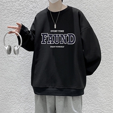 华夫格卫衣圆领卫衣男大码长袖t恤男外套HW76295-P30，男装卫衣，电商A040