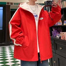 JK9012/P70春装新款两面服中性风夹克男防水冲锋衣宽松外套两面穿，男装夹克，电商A141