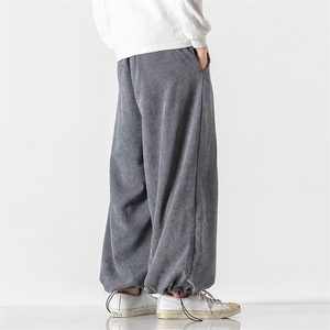 秋冬 大码风飘带绣花情侣哈伦阔腿裤休闲裤汉服潮 K126/P70图片