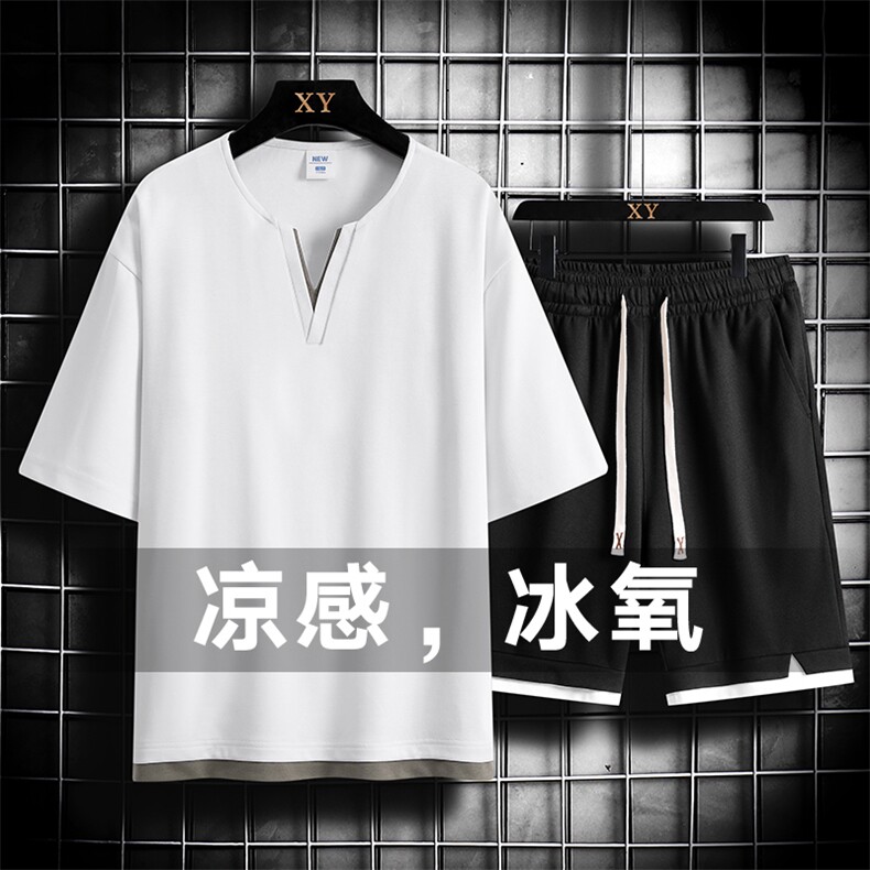 夏季运动套装网格挂拍休闲百搭时尚短套装CK2410+TC3134-P59控89图片